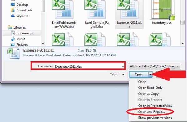 filename too long message when opening ms excel 2011 for mac